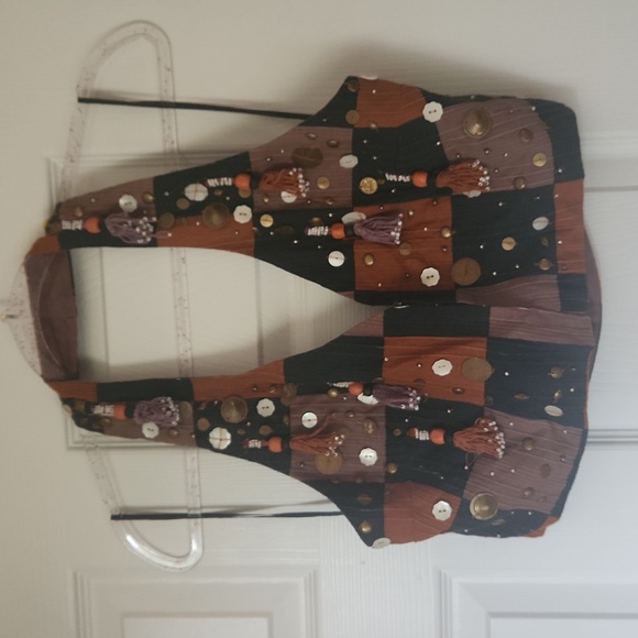 Zara patchwork beaded halter - Picture 3 of 6